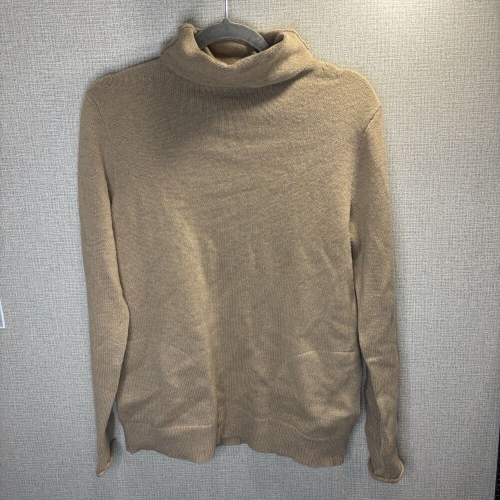 Polo Golf Ralph Lauren 100% Cashmere Turtleneck Sweater Camel/Tan Large